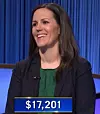 Katie Hargrove, today's Jeopardy! winner (for the March 16, 2022 game.)