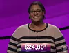 LaKedra Pam, today's Jeopardy! winner (for the December 11, 2017 episode.)