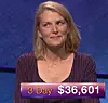 Nan Bauer, tonight's Jeopardy! winner (for the October 25, 2017 episode.)