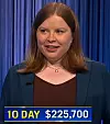 Adriana Harmeyer, today's Jeopardy! winner (for the June 11, 2024 game.)