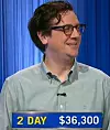 Paul Clauson, today's Jeopardy! winner (for the November 18, 2024 game.)