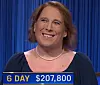 Amy Schneider, today's Jeopardy! winner (for the November 24, 2021 game.)