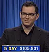 Tyler Rhode, today's Jeopardy! winner (for the November 2, 2021 game.)