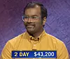 Amal Dorai, today's Jeopardy! winner (for the March 24, 2021 game.)
