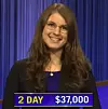 Mira Hayward, today's Jeopardy! winner (for the February 10, 2023 game.)