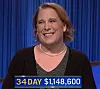 Amy Schneider, today's Jeopardy! winner (for the January 17, 2022 game.)