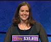 Karen Farrell, today's Jeopardy! winner (for the December 27, 2019 game.)