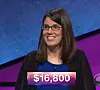 Lisa Mueller, today's Jeopardy! winner (for the March 19, 2018 episode.)