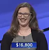 Kate Lazo, today's Jeopardy! winner (for the November 12, 2020 game.)