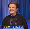 Mattea Roach, today's Jeopardy! winner (for the April 14, 2022 game.)