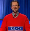 Steven Hoying, today's Jeopardy! winner (for the April 17, 2025 game.)