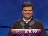 Eric R. Backes, today's Jeopardy! winner (for the February 12, 2019 game.)