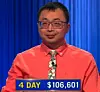 Jamie Ding, today's Jeopardy! winner (for the March 18, 2026 game.)