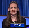 Jackie Kelly, today's Jeopardy! winner (for the March 25, 2022 game.)