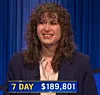 Hannah Wilson, today's Jeopardy! winner (for the May 11, 2023 game.)