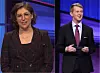 Mayim Bialik & Ken Jennings, the hosts of Season 38 of Jeopardy!