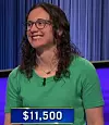 Cat Pisacano, today's Jeopardy! winner (for the June 28, 2024 game.)