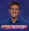 James Holzhauer, today's Jeopardy! winner (for the April 26, 2019 game.)