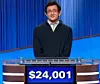 Ryan Sharpe, today's Jeopardy! winner (for the December 31, 2025 game.)