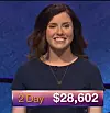 Maryann Penzvalto, today's Jeopardy! winner (for the February 27, 2018 episode.)