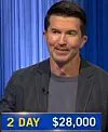 Bill McKinney, today's Jeopardy! winner (for the December 10, 2024 game.)