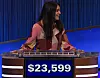 Diandra D'Alessio, today's Jeopardy! winner (for the February 15, 2024 game.)