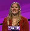 Katie Needle, today's Jeopardy! winner (for the January 9, 2020 game.)