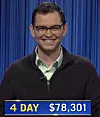 Tyler Rhode, today's Jeopardy! winner (for the November 1, 2021 game.)