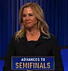 Mira Sorvino, today's Celebrity Jeopardy! winner (for the October 25, 2023 game.)