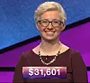 Jill Regan, today's Jeopardy! winner (for the January 28, 2019 game.)