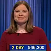 Adriana Harmeyer, today's Jeopardy! winner (for the May 30, 2024 game.)