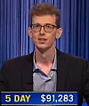 Drew Basile, today's Jeopardy! winner (for the June 25, 2024 game.)