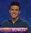 James Holzhauer, today's Jeopardy! winner (for the May 20, 2019 game.)