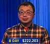 Jamie Ding, today's Jeopardy! winner (for the March 24, 2026 game.)