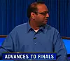 Yogesh Raut, today's Jeopardy! winner (for the August 7, 2024 game.)