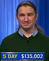 Greg Jolin, today's Jeopardy! winner (for the November 6, 2024 game.)