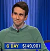 Scott Riccardi, today's Jeopardy! winner (for the July 10, 2025 game.)