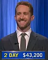 Eamonn Campbell, today's Jeopardy! winner (for the October 14, 2024 game.)