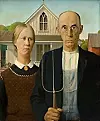 'American Gothic', the most famous painting of Grant Wood, subject of Final Jeopardy! on October 2, 2017.