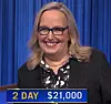 Maureen O'Neil, today's Jeopardy! winner (for the March 8, 2022 game.)