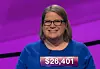 Dana Wayne, today's Jeopardy! winner (for the February 19, 2019 game.)