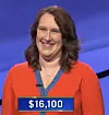 Lisa O'Brien, today's Jeopardy! winner (for the March 25, 2021 game.)