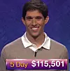 Steven Grade, today's Jeopardy! winner (for the April 2, 2019 game.)