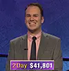 Aaron Goetsch, today's Jeopardy! winner (for the February 28, 2020 game.)