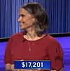 Megan Wachspress, today's Jeopardy! winner (for the September 7, 2022 game.)