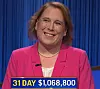 Amy Schneider, today's Jeopardy! winner (for the January 12, 2021 game.)
