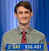 Alex deFrank, today's Jeopardy! winner (for the July 11-12, 2026 game.)