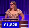 Abby Hallett, today's UK Jeopardy winner (for March 21, 2025.)