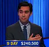 Caleb Groen, today's Jeopardy! winner (for the July 14, 2026 game.)