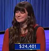 Nell Klugman, today's Jeopardy! winner (for the April 1, 2022 game.)